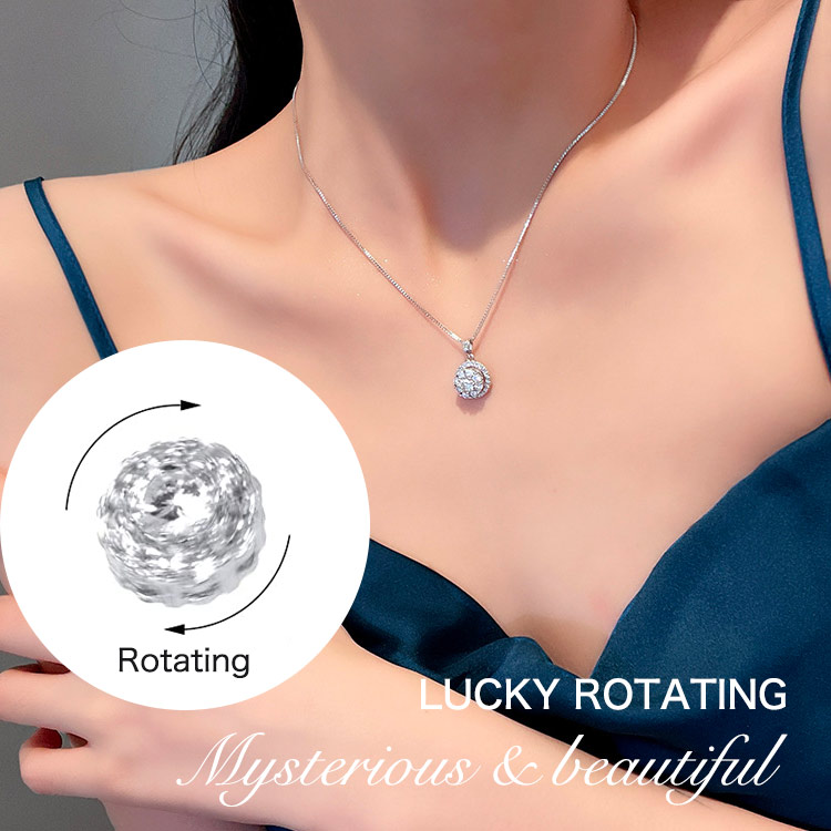 Three-piece set for only ₱533 each-Rotating Zircon Jewelry Set-become elegant/lucky